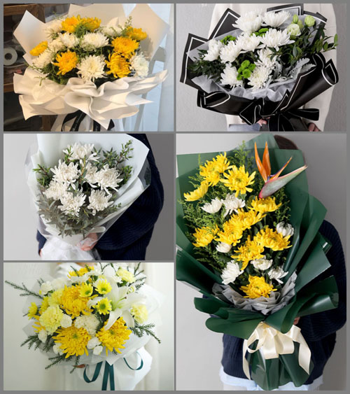 贵州毕节市黔西县中坪镇柏杨村白事花束代送